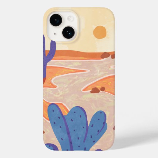 Weg durch die gemalte Wüste Case-Mate iPhone Hülle (Rückseite)
