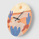 Weg durch die gemalte Wüste Große Wanduhr (Winkel)