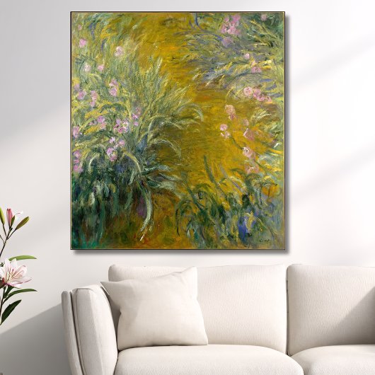 Weg durch die Iren, Monet Leinwanddruck