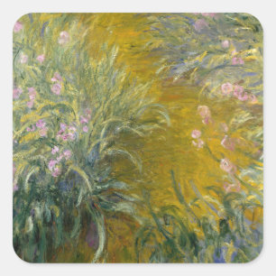 Weg durch die Iren, Monet Quadratischer Aufkleber