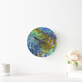 Weg durch die Iris Claude Monet Runde Wanduhr (Zuhause)