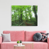 Weg durch die Leinwand des grünen Waldes (Insitu (Wohnzimmer))