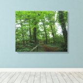 Weg durch die Leinwand des grünen Waldes (Insitu (Holzboden))