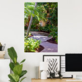 Weg durch die Palmen Poster (Heimbüro)