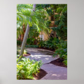 Weg durch die Palmen Poster (Vorne)