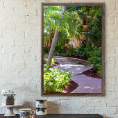 Weg durch die Palmen Poster