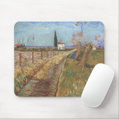 Weg durch ein Feld mit Willows 1888 Mousepad (Mit Mouse)