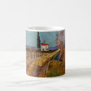 Weg durch ein Feld, Weiden von Vincent van Gogh Kaffeetasse