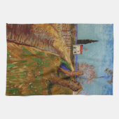 Weg durch ein Feld, Willows von Vincent van Gogh Geschirrtuch (Horizontal)