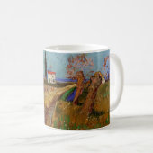 Weg durch ein Feld, Willows von Vincent van Gogh Kaffeetasse (VorderseiteRechts)