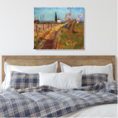 Weg durch ein Feld, Willows von Vincent van Gogh Leinwanddruck (Insitu (Schlafzimmer))