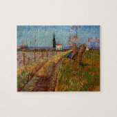 Weg durch ein Feld, Willows von Vincent van Gogh Puzzle (Horizontal)