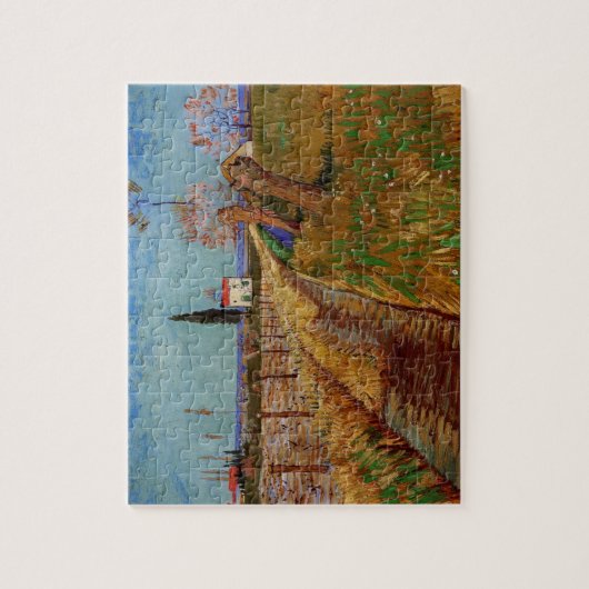 Weg durch ein Feld, Willows von Vincent van Gogh Puzzle (Vertikal)
