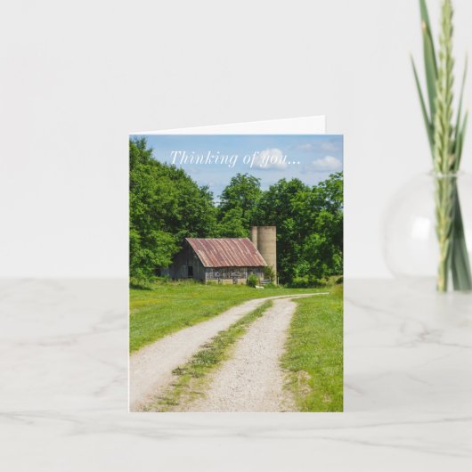 Weg durch eine Landkarte Karte (Vorderseite)