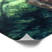 Weg durch eine Landschaft der Natur Poster (Ecke)