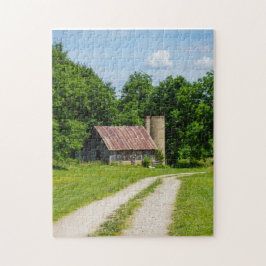 Weg durch einen Bauernhof Puzzle