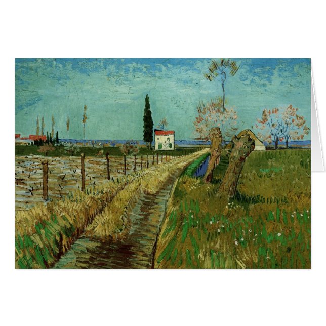 Weg durch Feld mit Willows, Vincent van Gogh (Vorderseite (Horizontal))