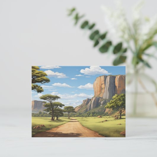 Weg durch Simbabwe Postkarte (Stehend Vorderseite)