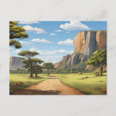 Weg durch Simbabwe Postkarte (Vorderseite)