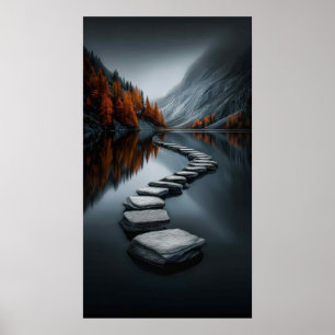 Weg durch Stille Poster