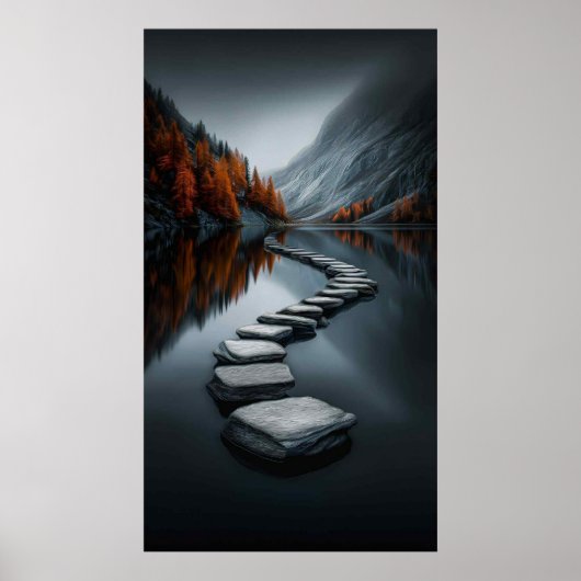 Weg durch Stille Poster (Vorne)