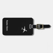 Weg fliegen/Jet-Flugzeug/Pilotgeschenke Gepäckanhänger (Vorderseite horizontal)