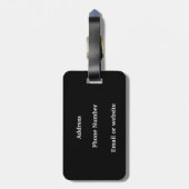 Weg fliegen/Jet-Flugzeug/Pilotgeschenke Gepäckanhänger (Rückseite vertikal)