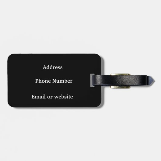 Weg fliegen/Jet-Flugzeug/Pilotgeschenke Gepäckanhänger (Rückseite horizontal)