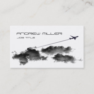 Weg fliegen/Jet-Flugzeug/Pilotreise-Agent Visitenkarte