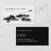Weg fliegen/Jet-Flugzeug/Pilotreise-Agent Visitenkarte (Vorne/Hinten)