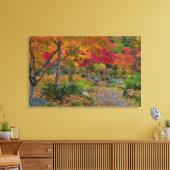 Weg führt zur Parkbank Leinwanddruck (Insitu (Wohnzimmer))