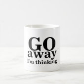 Weg GEHE ich denke Kaffeetasse (Mittel)