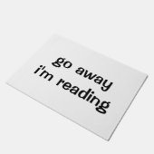 Weg gehe ich lese Fußmatte (Schrägansicht)