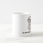 WEG GEHE ich LESE RECHTEN MEOW Kaffeetasse (Mittel)