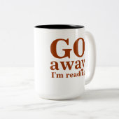 Weg GEHE ich lese Tasse (VorderseiteRechts)