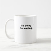 Weg gehen Im kodierend Kaffeetasse (Links)