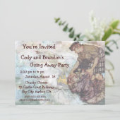 Weg gehen Party Einladungfairytale-Riese-Sätze Einladung (Stehend Vorderseite)