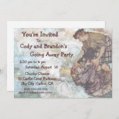 Weg gehen Party Einladungfairytale-Riese-Sätze Einladung (Vorne/Hinten)