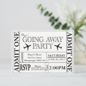 Weg gehen Party-Karten-Einladung Einladung (Stehend Vorderseite)