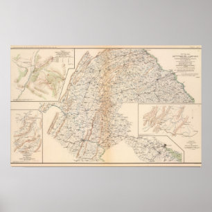 Weg, Gettysburg-Kampagne Poster