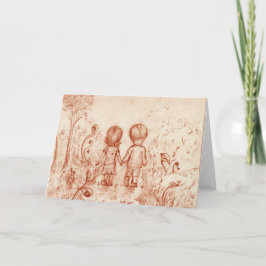 Weg-Gruß-Karte Karte