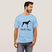 Weg-hoher Windhund-Silhouette-T - Shirt (Vorne ganz)
