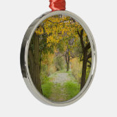 Weg im Herbst Ornament Aus Metall (Rechts)