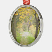 Weg im Herbst Ornament Aus Metall (Links)