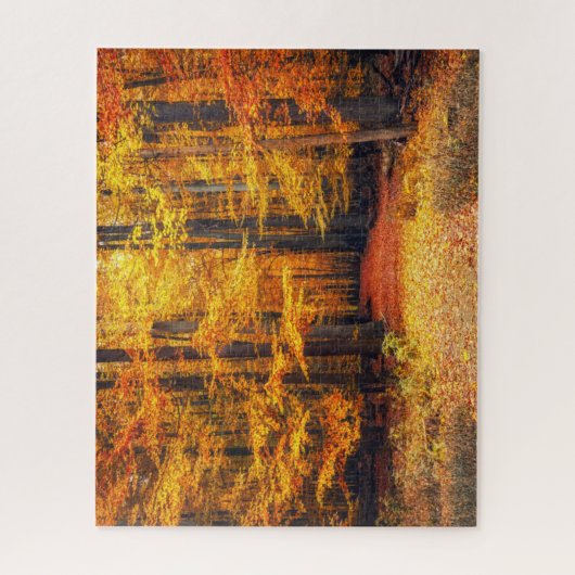 Weg im Herbstpark Puzzle (Vertikal)