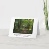 Weg im Holz Karte (Rückseite)