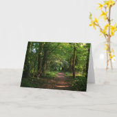 Weg im Holz Karte (Gelbe Blume)