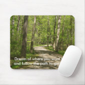 Weg im Holz Mousepad (Mit Mouse)