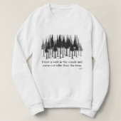 Weg im Holz - Sweatshirt (Design vorne)