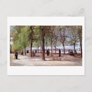 Weg im Jardin du Luxembourg, Vincent van Gogh Postkarte